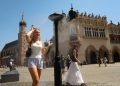 25.06.2026, Krakow. Rynek podczas fali upalow w Krakowie. Fot. Klaudia Radecka / Agencja Wyborcza.pl